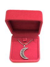 Celtic Moon Urn Necklace for Ashes - Cremation Memorial Keepsake Pendant