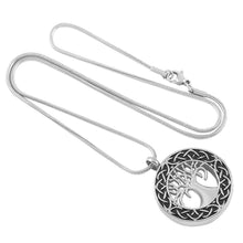 Celtic Tree of Life Urn Necklace - Cremation Jewelry Memorial Keepsake Pendant - Funnel Kit Included - Johnston's Cremation Jewelry - 2