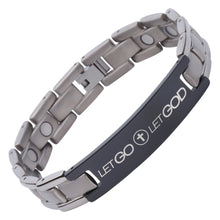 Let Go and Let God - Titanium Prayer Bracelet - Magnetic Therapy